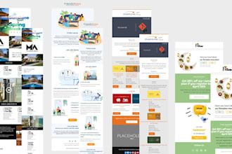 design a responsive HTML email template or newsletter
