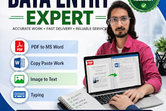 do perfect PDF to word conversion and typing job