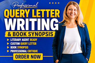 write a powerful query letter and book synopsis for literary agents