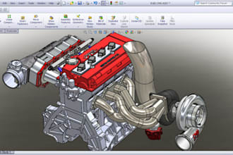 create automotive cad design, car interior and engine parts for manufacturing