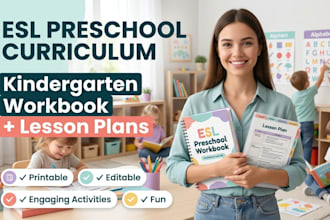 create esl preschool homeschool curriculum kindergarten workbook lesson plan