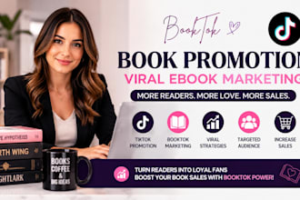 do booktok book promotion viral ebook marketing author book sales tiktok