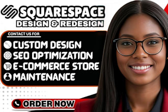 build squarespace website design, redesign squarespace, build squarespace