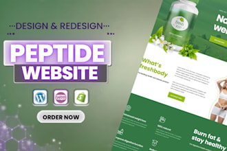 build a peptide website, fda compliant peptide website, or wix peptide website