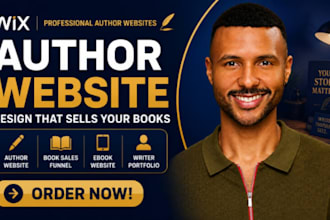 build wix author website writer portfolio ebook website author book sales funnel