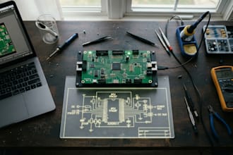 design custom electronic circuits, schematics and pcb layouts