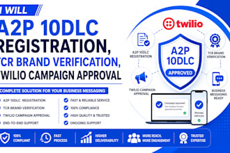 a2p 10dlc registration, tcr brand verification  twilio campaign approval