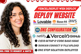 deploy your vercel website to netlify, aws cpanel to godaddy or base 44