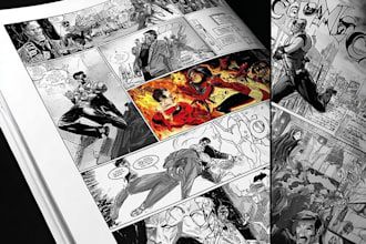 create comic book and custom illustration