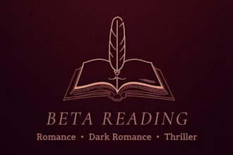be your dark romance and romance beta reader
