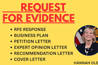 prepare response to the eb2niw or eb1a rfe from uscis