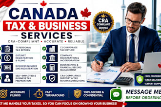 do canada tax filling, canada company registration, bn, gst t1, t2, canada tax