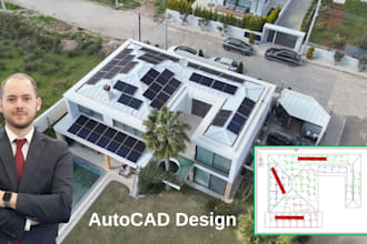 design your rooftop solar pv system in autocad