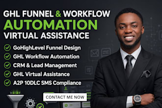 ghl ai chatbot, gohighlevel workflow, ghl CRM, ghl funnel, ghl landing page, VA