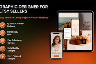 be your graphic designer for etsy sellers
