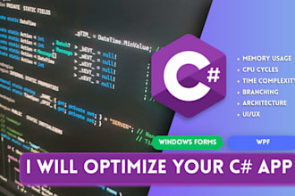 optimize your csharp desktop app
