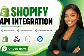 integrate shopify API, custom app, webhook, graphql and rest API