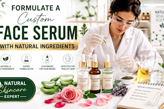 formulate a custom face serum with natural ingredients