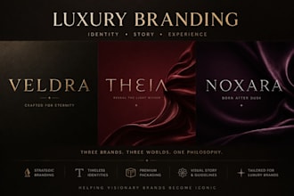 create a luxury brand concept and creative direction