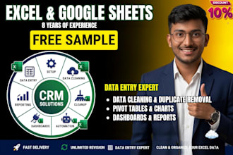 expert excel data cleaning, formulas, lookups,and data entry