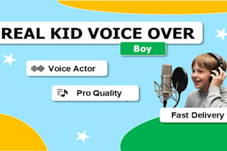 record a real kid voice over