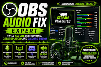 fix obs microphone, desktop audio and discord sound