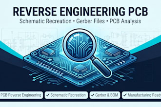 reverse engineer pcb, recreate schematic and generate gerber files