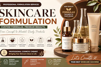 create unique skincare formulations for your beauty brand