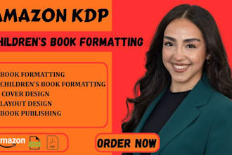 professionally format childrens books for KDP and ingramspark