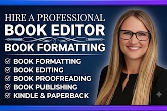 do editing and formatting, microsoft word document formatting, book publishing