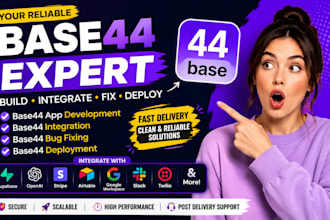 base44 app expert base44 integration base44 bug fixing base44 deployment