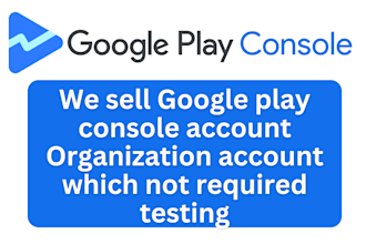 buy organization google play console account with one app live