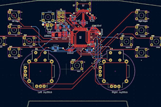 design custom game controller pcb, usb hid and embedded firmware