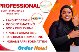 book formatting, amazon KDP, ingramspark book formatting, paperback formatting