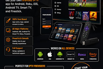 rebrand tv app for android, roku, ios, android tv, smart tv, firestick
