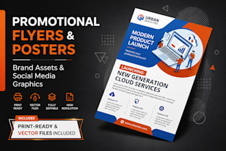 create custom promotional posters, flyers, and brand assets