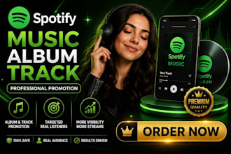 do spotify album promotion, spotify music track promotion