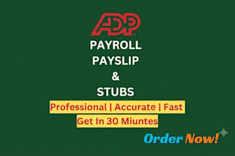 create payroll, paycheck, payslips for you