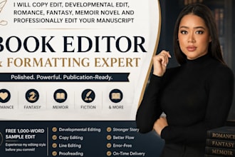 copy edit, developmental edit, romance, fantasy and memoir books