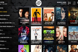 develop branded iptv player, ott platform, xciptv vod app with admin panel