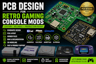 design retro gaming console mod pcbs for custom hardware