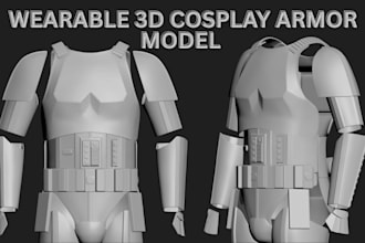 create wearable 3d cosplay armor props 3d cosplay creation 3d mask helmet design