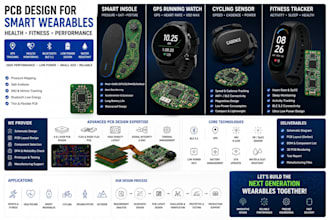 pcb design for smart insole, gsp running watch, cycling sensor, fitness tracker