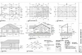 design custom wood framing, timber structures, and roof truss plans