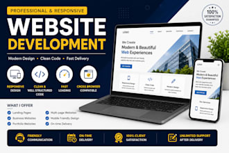 create a responsive HTML CSS landing page