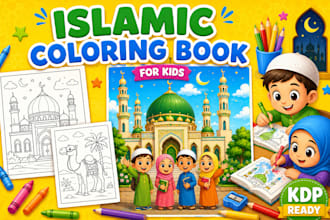 draw kids and adults islamic coloring book and book pages