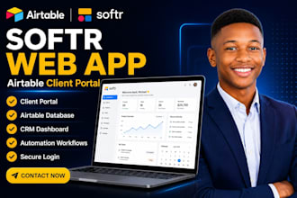 build softr webapp and client portal with airtable database