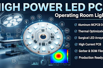 design high power led pcb board for operating room lights
