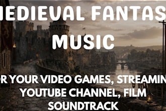 compose epic medieval, dungeon, dnd, tavern, theme music for videogames and film