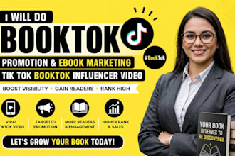 booktok promotion ebook marketing tik tok booktok influencer video book rank